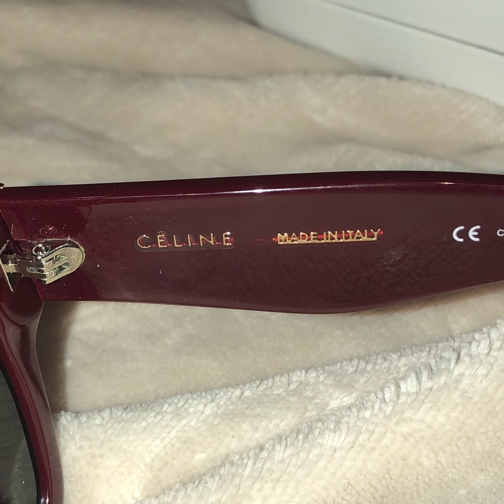 Maroon Celine sunglasses authentic